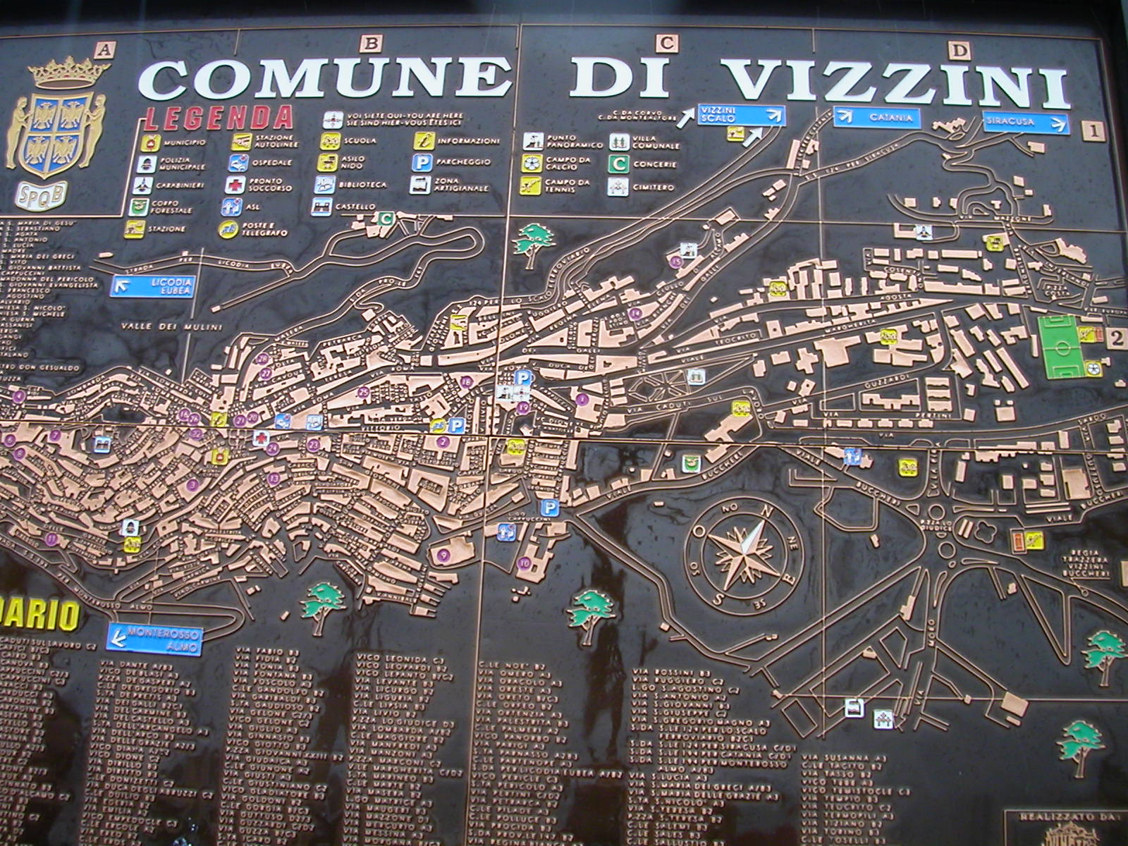 Street map of Vizzini